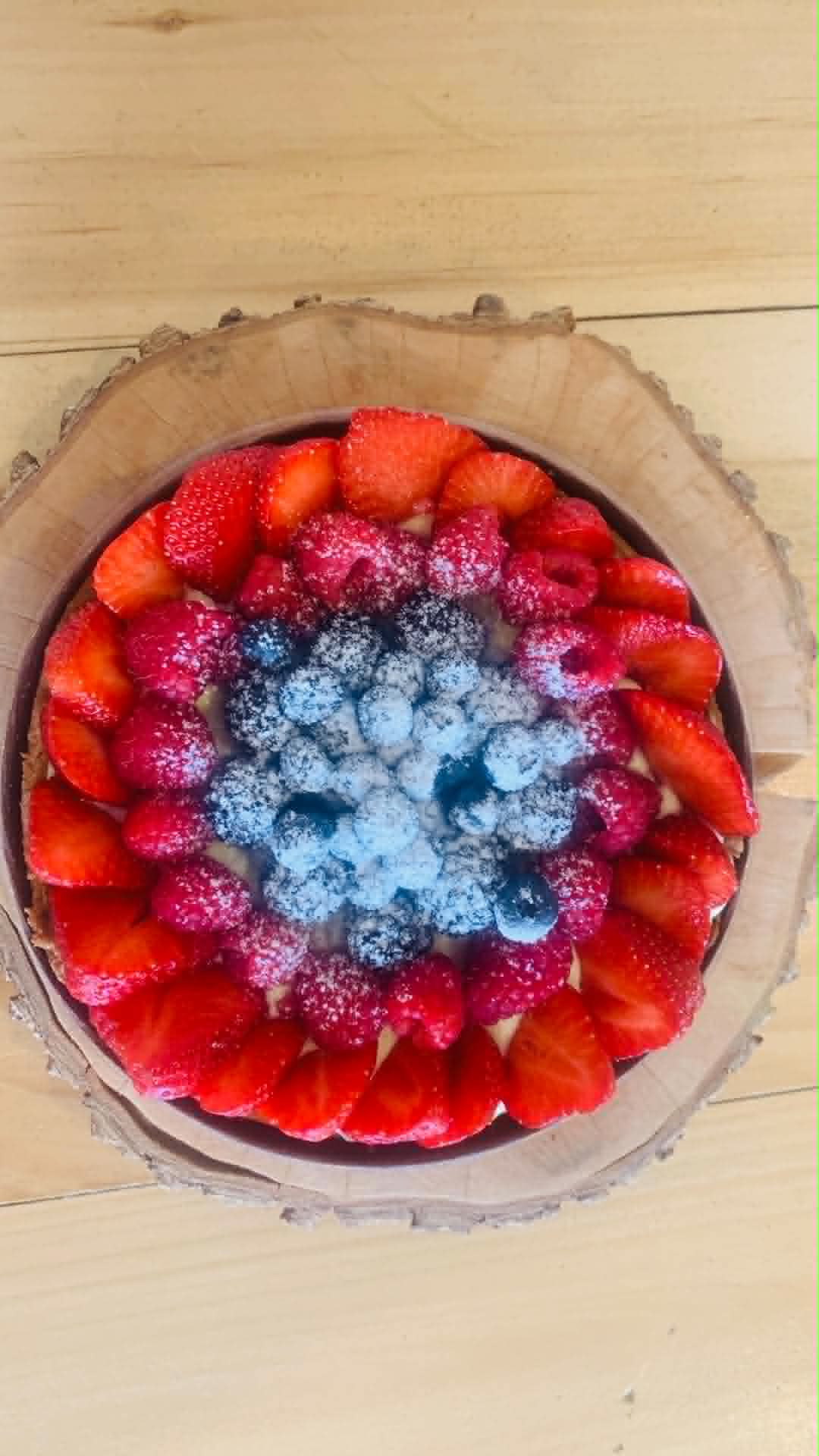 Tarte amandine aux petits fruits